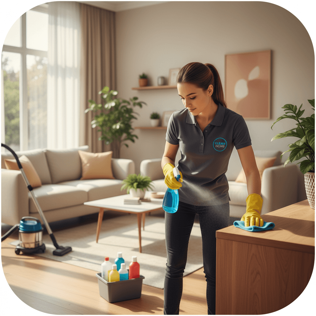 Same-day cleaning service in action